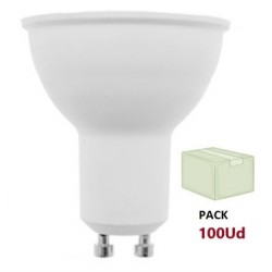Lámpara LED GU10 SMD 7W 110º, Caja de 100 ud x 1,82€/ud