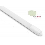 Tubo LED T8 1500mm Aluminio 24W Conexión Un Lateral, Pack 20ud x 8,50€