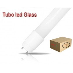 Tubo LED T8 600mm Cristal ECO 9W Blanco Frío, conexión 1 lado, Caja de 25 ud x 3,20€/ud