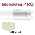 Tubo LED T8 1200mm Cristal PRO 20W, conexión 1 lado, Caja de 25 ud x 3,84€/ud.