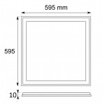 Panel LED Marco Luminoso 600X600mm 40W PC CCT