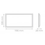 Panel LED Backlight 600X1200mm 80W Marco Blanco Flicker Free UGR19 PRO CCT