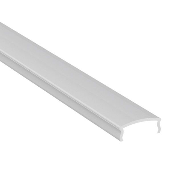 Difusor Opal Perfil Rodapié aluminio lacado Blanco PRO PSR5810B, PSR8010B, barra 2 metros