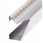 Perfil Aluminio Superficie pared Cornisa Blanco 56x65mm. para tiras LED, barra de 2 Metros