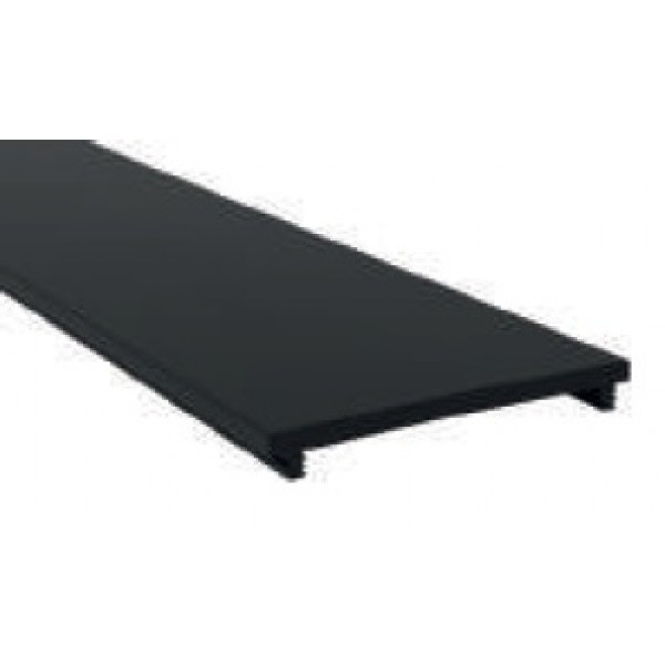 Difusor Negro para perfil aluminio anodizado Certificado, DN6, tira 2 mts.