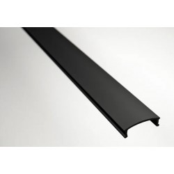 Difusor Negro para Perfil Aluminio Superficie LINE, barra de 2 ó 3 Metros