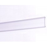 Difusor Transparente para perfil aluminio anodizado Certificado, DT66, tira 6 mts.