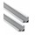 Perfil Aluminio Anodizado Angulo Blanco 18x18mm. para tiras LED, 6mts (2 tramos de 3 Metros)