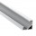 Perfil Aluminio Anodizado Angulo Blanco 18x18mm. para tiras LED, barra 2 Metros