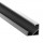 Perfil Aluminio Anodizado Angulo Plata 18x18mm. para tiras LED, barra 2 mts.