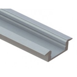 Perfil Aluminio Empotrar LINE 24x7mm. para tiras LED, barra de 3 Metros