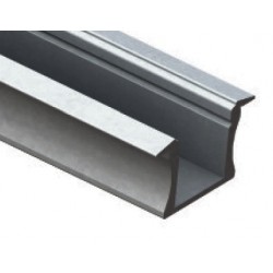 Perfil Aluminio Empotrar LINE 24x14mm. para tiras LED, barra de 2 Metros