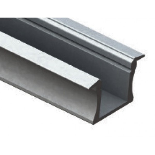 Perfil Aluminio Empotrar LINE 24x14mm. para tiras LED, barra de 2 Metros