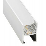 Perfil Empotrar Pisable Suelo de aluminio anodizado 28x40mm para tiras LED, barra 2 Metros