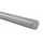 Perfil Aluminio anodizado Redondo 21x17mm. para tiras LED, barra 2 Metros -completo- (a 13,00€/mt.) Acabado Plata