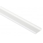 Perfil Aluminio Anodizado Superficie Flexible 18x6mm. para tiras LED, barra de 3 Metros, Blanco