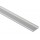 Perfil Aluminio Anodizado Superficie Flexible 18x6mm. para tiras LED, barra de 2 Metros, Plata