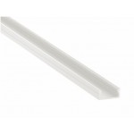 Perfil Aluminio Superficie Blanco 17x8mm. para tiras LED, barra de 2 Metros