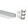Perfil Aluminio Superficie ECO Blanco 17x14,5mm. para tiras LED, barra de 2 Metros - completo- (a 7,50€/mt)