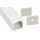 Perfil Aluminio Superficie 23,4x20mm. para tiras LED, barra 2 metros -Completo- (a 8,00€/mt)