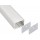 Perfil Aluminio Superficie 35,3x25mm. para tiras LED, barra 2 metros -Completo-