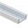 Perfil Aluminio Superficie Blanco LINE 17,5x7mm. para tiras LED, barra de 2 Metros
