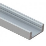 Perfil Aluminio Superficie LINE 17,5x7mm. para tiras LED, barra de 3 Metros