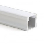 Perfil Aluminio Superficie Blanco LINE 17,5x14mm. para tiras LED, barra de 2 Metros