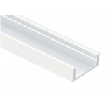 Perfil Aluminio Blanco Superficie 22,8x8,5mm. para tiras LED, barra 3 metros