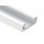 Perfil de aluminio Blanco Superficie 25x7,5mm. Barra de 3 metros