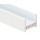 Perfil de aluminio Blanco Superficie 28,6x23,4mm. para tiras LED, barra 3 metros