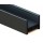 Perfil de aluminio Negro Superficie 28,6x23,4mm. para tiras LED, barra 2 metros