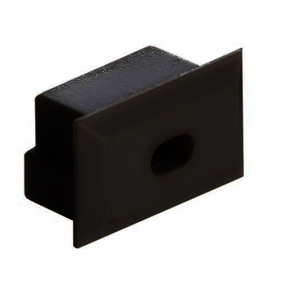 Tapa Final Negra salida cable para perfil anodizado PS2011A, PE2812AN