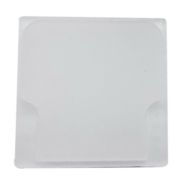 Tapa final metacrilato blanco de 5mm para Perfil Cuadrado Policarbonato PQP25