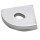 Tapa Final salida cable Difusor Opal Curvo Perfil Aluminio Angulo 16x16mm
