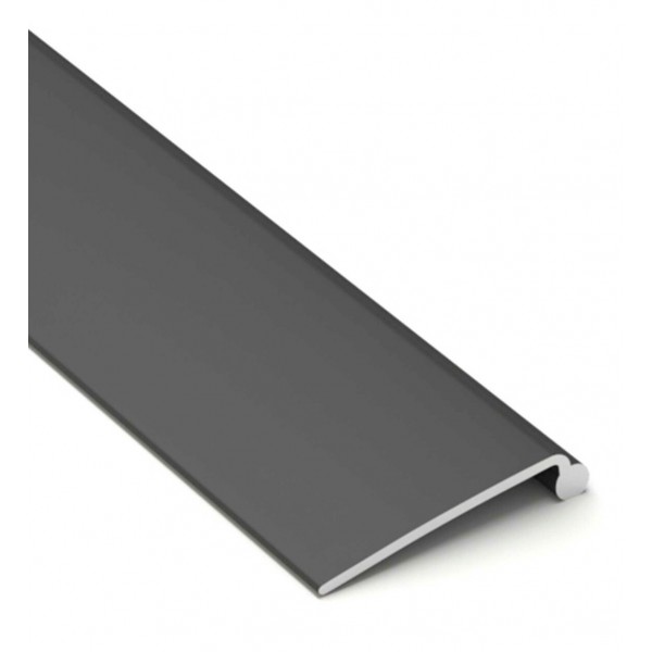 Visera Reflector Negra Perfil Redondo aluminio 19,7mm PR2015AN, barra de 2 metros