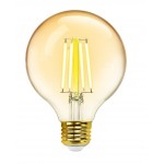 Lámpara LED Globo G95 Gold E27 Filamento 6W 806lm CCT Wifi+Bluetooth, para Smartphone y control voz