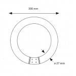 Tubo LED circular G10q 300mm 20W Blanco Frío
