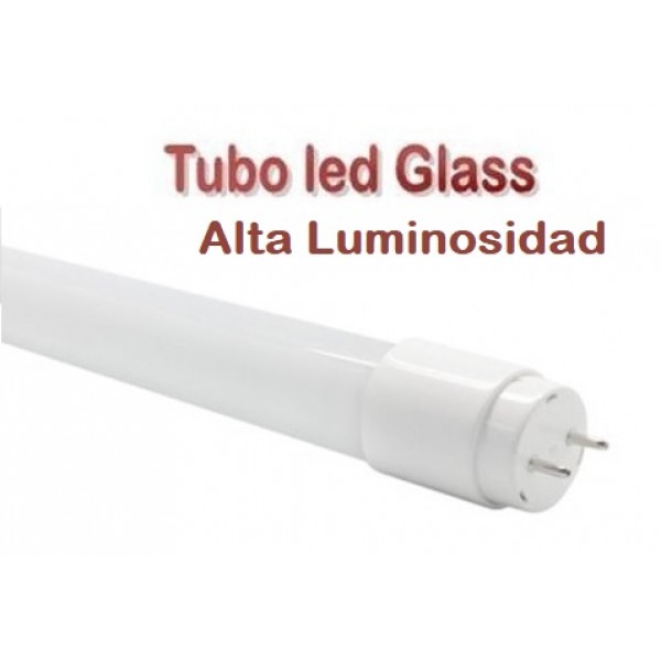 Tubo LED T8 1500mm Cristal 24W Blanco Frío ALTA LUMINOSIDAD, conexión 1 lado