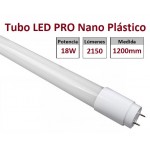 Tubo LED T8 1200mm Nano PC 18W, conexión 1 lado