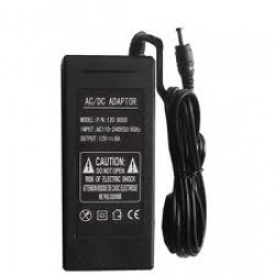 Fuente alimentación LED interior 60W, 12VDC con cable y conector