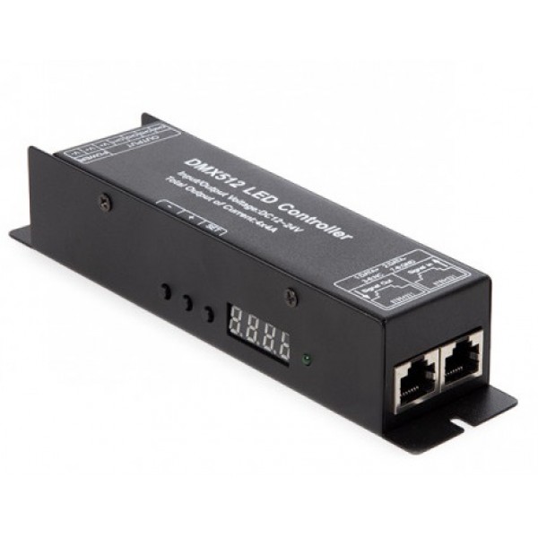 Controlador Decodificador DMX 512 EcoDecoder 4 canales DC12-24v 4A por canal, desde 19,90€