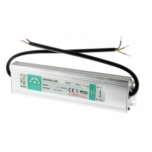 Fuente alimentación LED estanca IP67 60W, 12VDC 