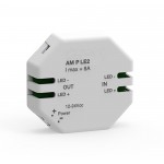 Amplificador de Regulador de pastilla para tira LED Monocolor 12V-24V dc 8A