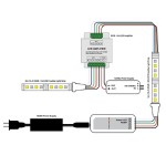 Amplificador para tira Led RGB+W 24A DC12V-24V