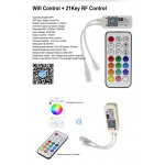 Controlador para tira led RGB+W 12V/24V WIFI para Smartphone y Alexa