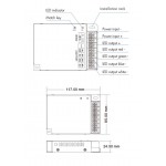 Receptor Controlador Monocolor, RGB, RGBW, CCT, 12V-48V 384W-960W 4 canales