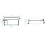 Regulador para tira LED Monocolor 12V-36V dc 8A, para pulsador ó mando distancia