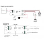 Regulador TRIAC DALI para LED 100-240V 2 canales 2 dirección 240-576W