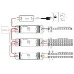 Receptor Controlador DALI para tira LED Monocolor, RGB y RGBW 12-36V 4 canales 4 direcciones 240-720W